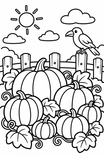 Pumpkin Patch coloring page