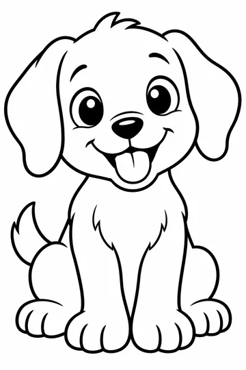 Little Puppy coloring page