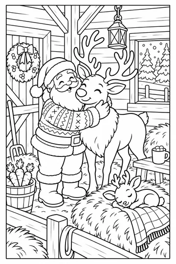 Santa coloring page