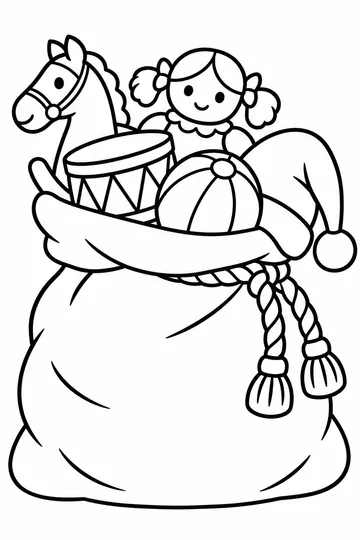 Sack of Toys coloring page