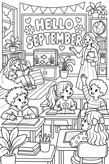 Our Classroom coloring page
