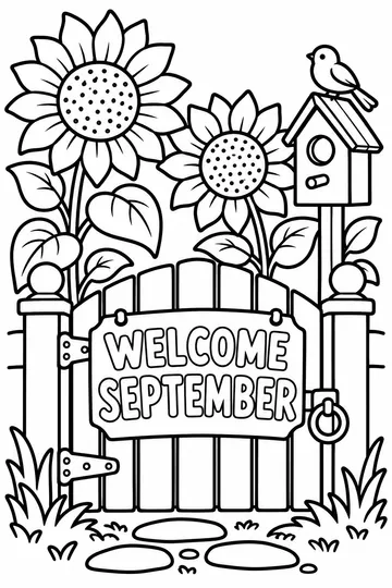 Garden Gate coloring page