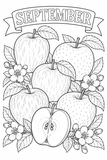 Apple Varieties coloring page