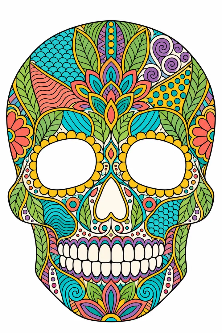 Coloring Sheets Roses Skuls 417+ Halloween Coloring Pages: Cute, Kids & Adults (Free PDF)