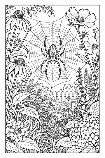 Garden Spider coloring page