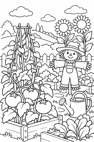 Summer Garden coloring page