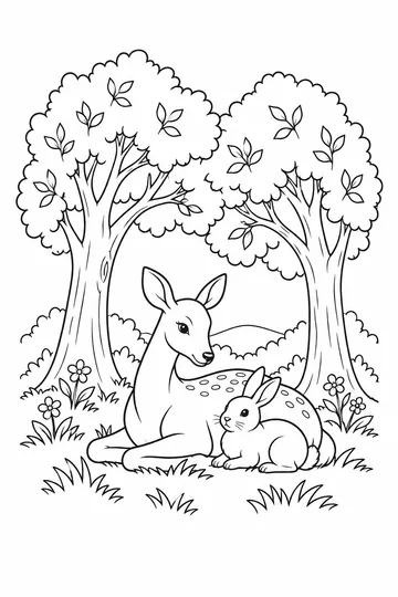 Forest Animals coloring page