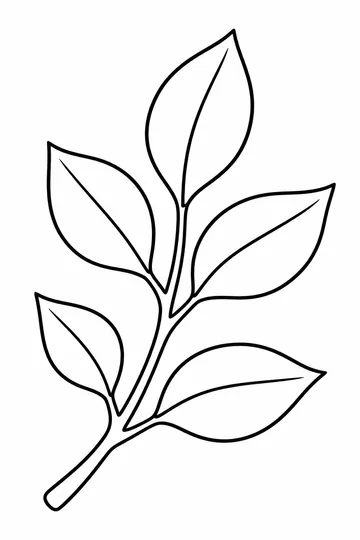 Tree Branch coloring page