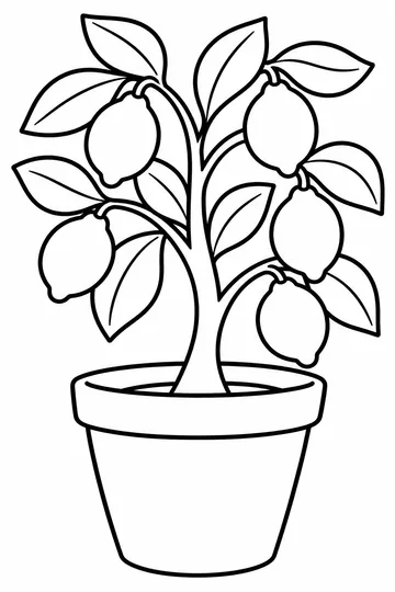 Lemon Tree coloring page