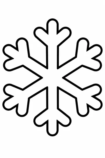 Big Snowflake coloring page
